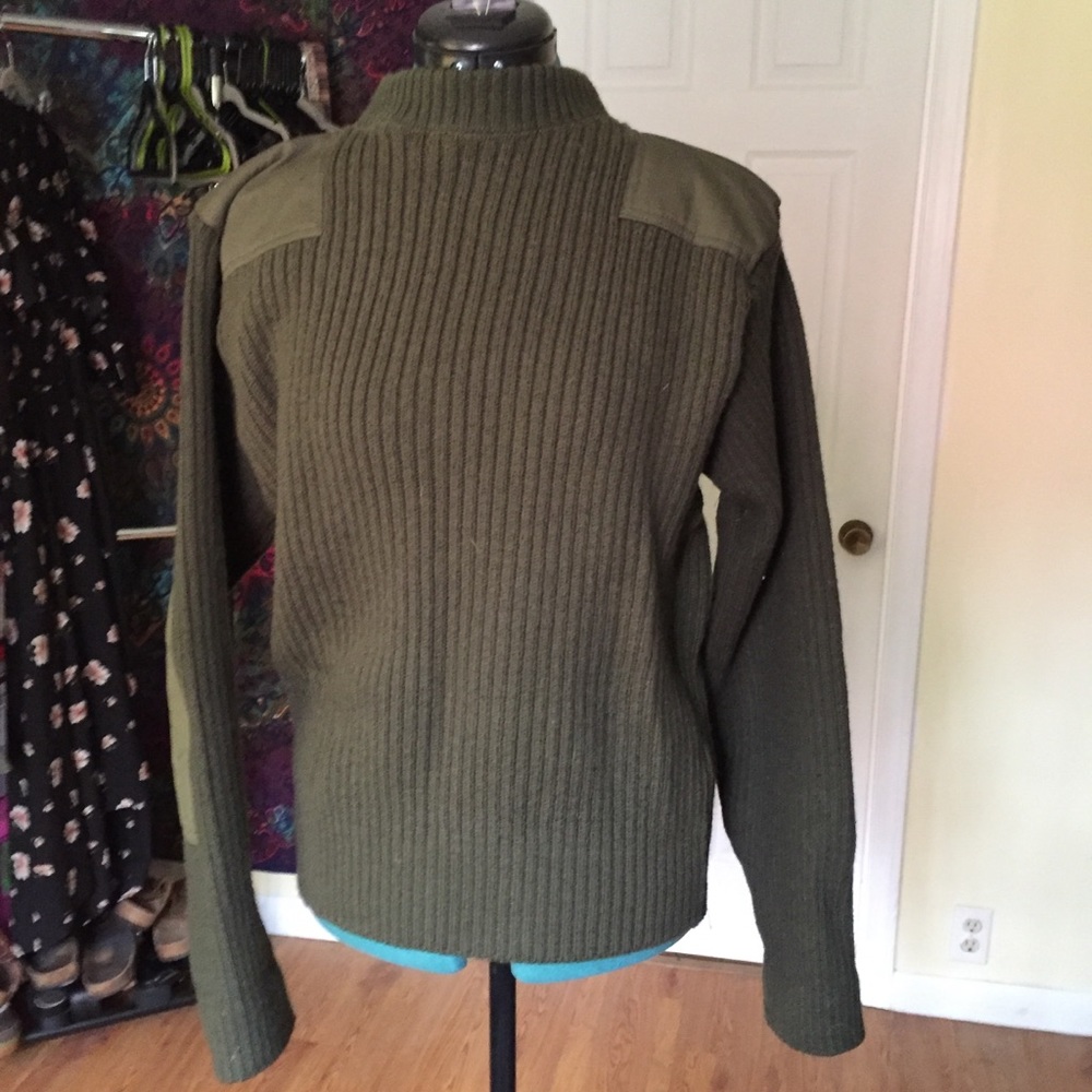 DSCP Valor Collection mens green military sweater